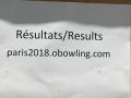 2018, Eurogames Paris, Bowling scores