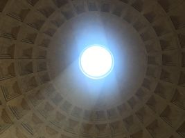 Rome, 2019, Open roof of The Pantheon